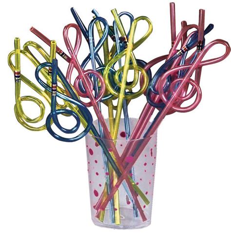 Clef Straws Pkg Of 12 Music In Motion Music Ts Music Themed