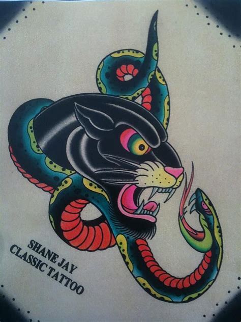 See more ideas about panther tattoo, traditional tattoo, american traditional tattoo. Pin by Sym on Body Mods | Traditional snake tattoo ...