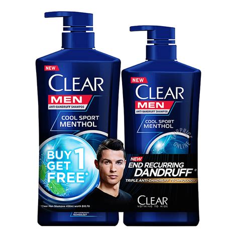 Clear Men Anti Dandruff Shampoo Cool Sport Menthol Ntuc Fairprice