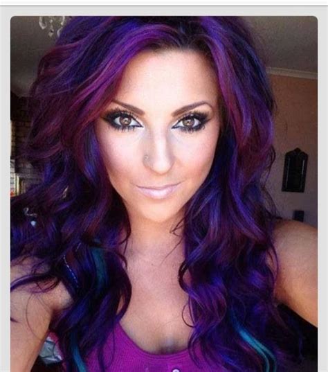 Hair Hair Color Hair Style Colors Curly Hair Purple