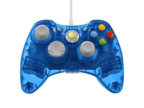 Pdp Rock Candy Xbox 360 Transparent Blue Blueberry Boom Wired