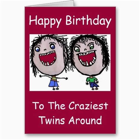 Funny Twin Birthday Cards 17 Best Images About Birthday Card For Twins