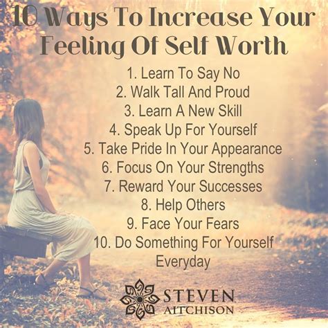 10 Ways To Increase Your Self Worth