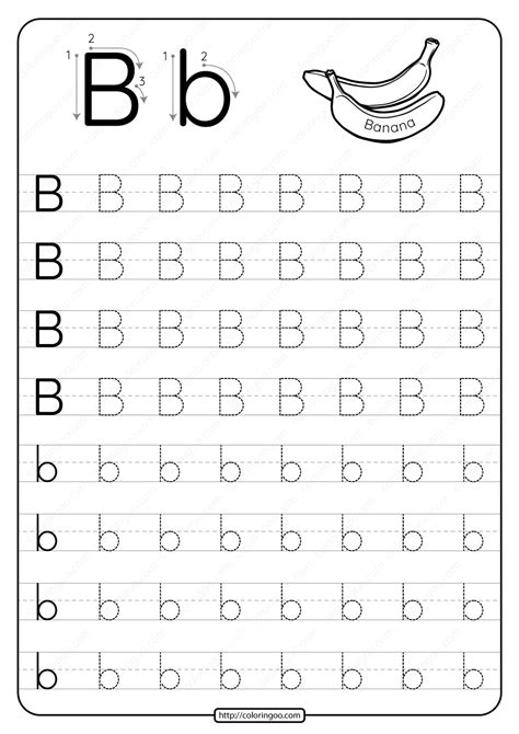 Tracing The Letter B Printables Printable Word Searches