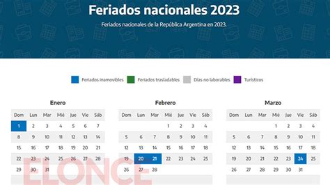 Calendario De Feriados Cuándo Será El Primer Fin De Semana Largo De 2023