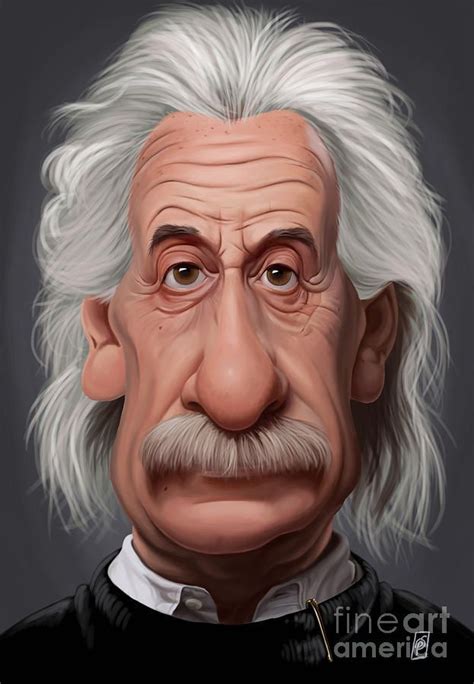 Albert Einstein By Rob Snow Caricature Celebrity Caricatures Funny