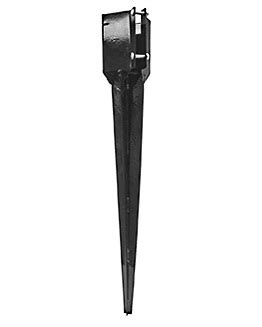 Then slide this anchor over the top and all the way down to ground. Deck / Fence Post Anchor 32 inch Spike, 4x4, Black (box/6)