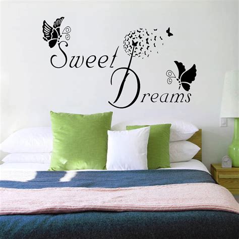 Creative Removable Stickers Sweet Dream Letters Living Room Bedroom Wall Sticker Bedroom Wall