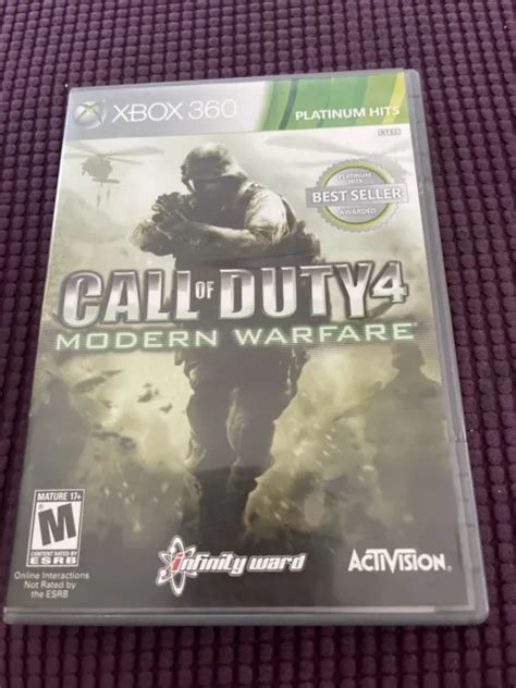 Call Of Duty 4 Modern Warfare Platinum Hits Microsoft Xbox 360