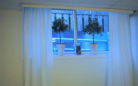 Basement Window Curtains Ideas