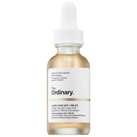 The Ordinary + Lactic Acid 10% + HA 2%