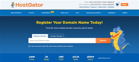 Register Domain Name Hostgator Domainvb