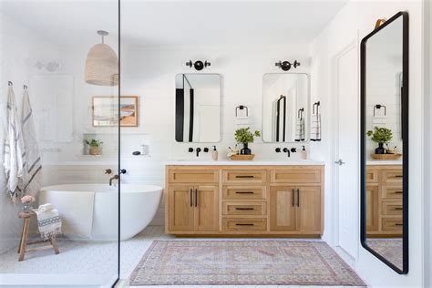 A Large Master Bathroom Designed With Personality Rue