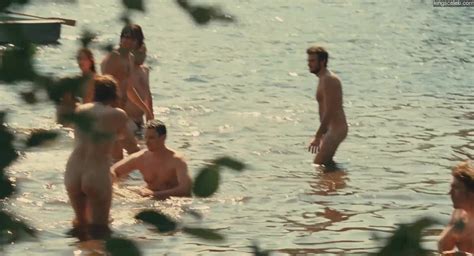 Katsuni Public Nudity And Exhibitionism Scene Of Kelli Garner Naked Taking Woodstock Rub