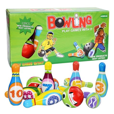 Balai Kids Plastic Bowling Set Mini Bowling Ball Play Kit