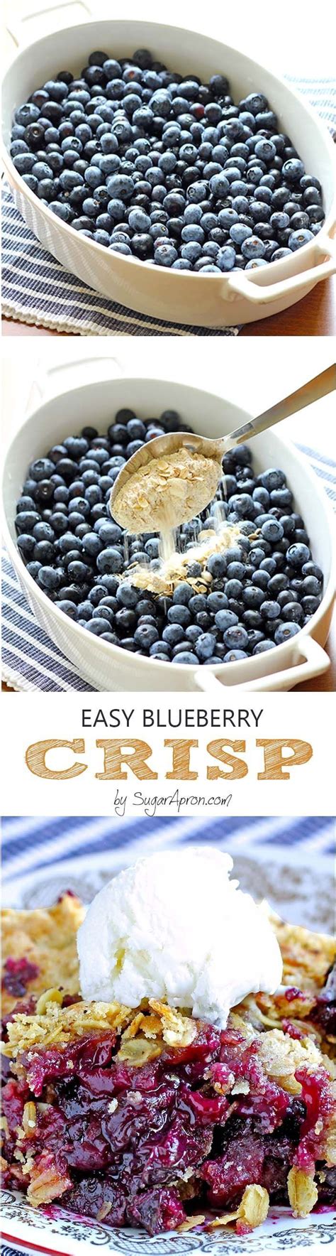Easy Blueberry Crisp Recipe Dessert Recipes Blueberry