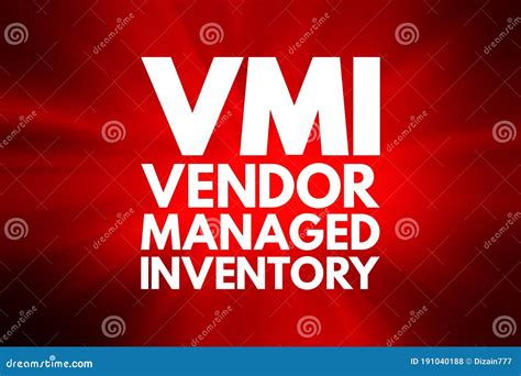 Vmi Vendor Managed Inventory Concept With Keywords People And Icons