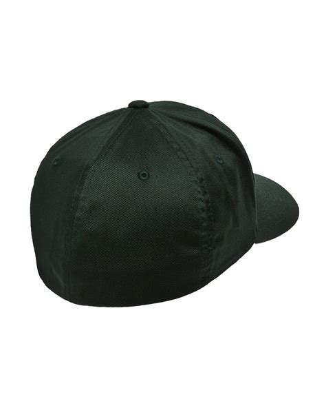 Flexfit Wooly Combed Twill Fitted Plain Baseball Cap Hat 6 Panel 22