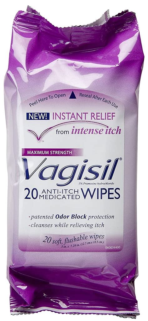 Vagisil Anti Itch Medicated Wipes By Vagisil For Women 20 Pc Wipes