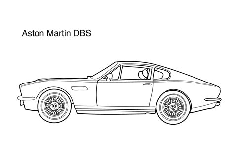 Super Car Aston Martin Dbs Coloring Pages