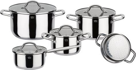 Zurzeit liegen uns keine testberichte zu diesem produkt vor. GSW Topf-Set »Meran«, Edelstahl 18/8, (Set, 9-tlg ...