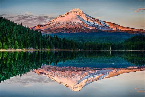 Wallpaper Trees Landscape Forest Mountains Sunset