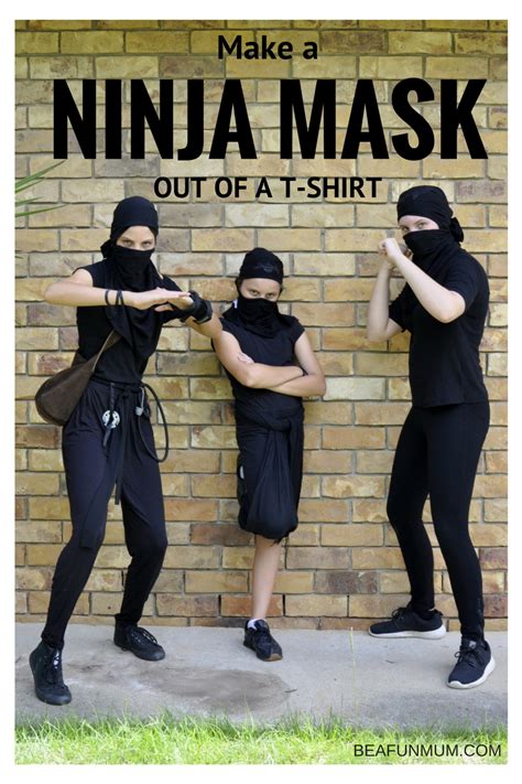 17 best images about dress up on pinterest. Turn a T-Shirt Into a Ninja Mask | Be A Fun Mum