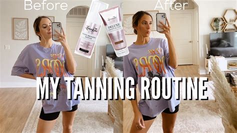 My Self Tanning Routine Ft Loving Tan Youtube