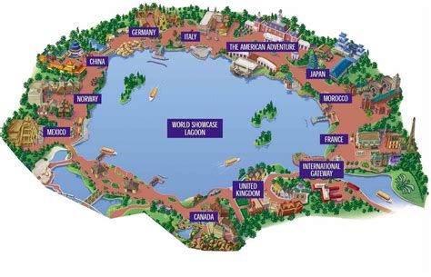 Homeschooling At Disney World Epcot World Showcase Map Disney Map Epcot