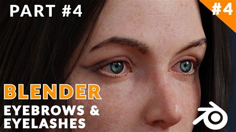 Blender Tutorial How To Make Eyebrows And Eyelashes In Blender Final