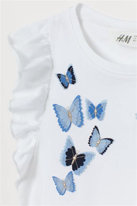 Flounced Top And Shorts Whitebutterflies Kids Handm Gb Butterfly