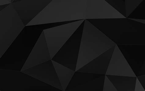 Black Low Poly Background Triangles Patterns Low Poly Textures