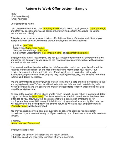 Recall Notice Sample Letter April Day 2020 Doc Template Pdffiller