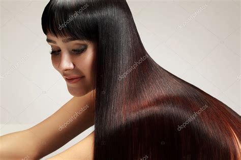 Beautiful Woman With Healthy Long Hair Stock Photo Puhhha