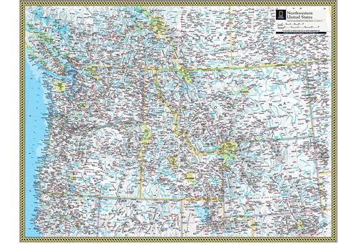 Northwestern Us Wall Map By National Geographic Mapsales