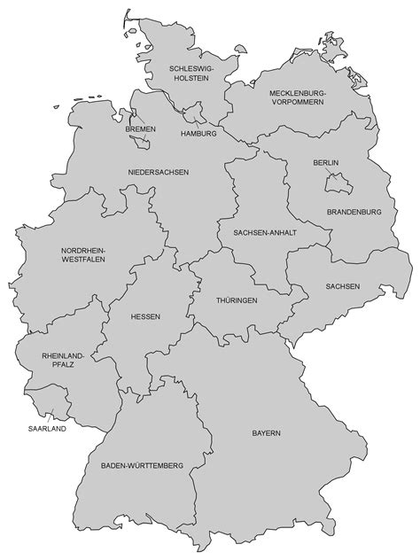 Free Germany Svg Map Fla