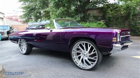 Whipaddict Kandy Purple 72 Chevy Impala Convertible Donk On Forgiato