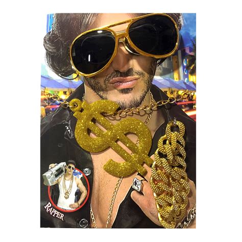 Famous Rapper Glasses And Chains Set Simply Party Supplies