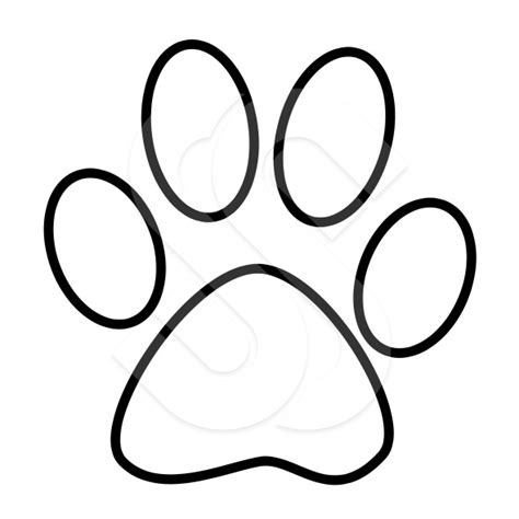 Printable Cat Paw Print Outline Images And Photos Finder