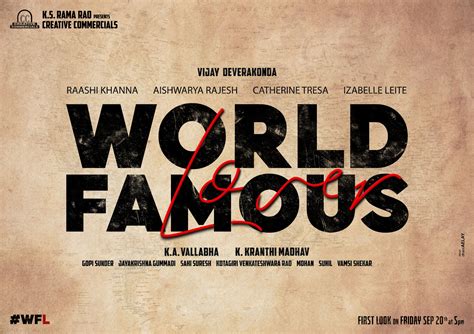 Vijay Deverakondas Next Titled World Famous Lover Check