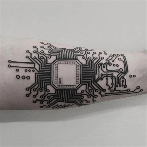 Geometrictattoos Tatuaje Cyberpunk Tatuaje Nerd Tatuajes Interesantes