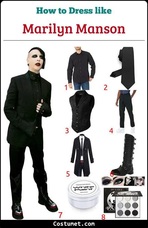 Marilyn Manson Costume For Cosplay Halloween