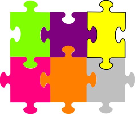 More images for cartoon pictures of puzzle pieces » Puzzle Pieces Fit Together · Free vector graphic on Pixabay