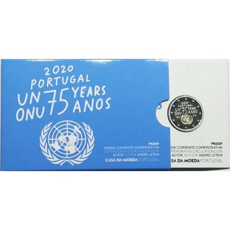 2 Euro Portugal 75 Jahre Vereinten Nationen 2020 Bu In Coincard 289