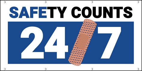 Safety Counts 247 Blue Banner