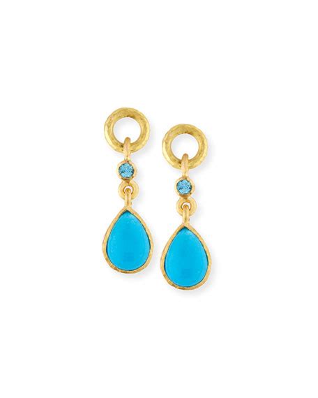 Elizabeth Locke Sleeping Beauty Turquoise Earring Pendants Neiman Marcus