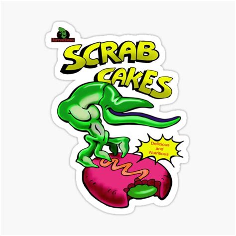 Oddworld Scrab Cakes Classic Sticker By Lynnearstella Redbubble
