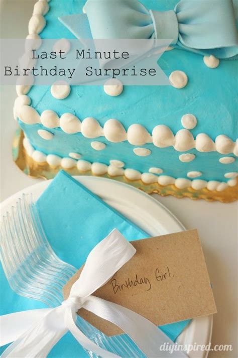 Check spelling or type a new query. Last Minute Birthday Surprise Idea - DIY Inspired