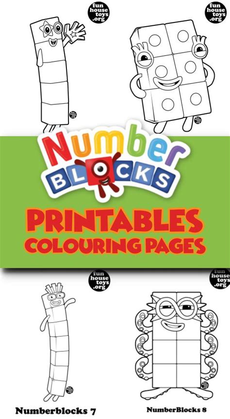 Numberblocks 1 10 Coloring Pages George Mitchells Coloring Pages