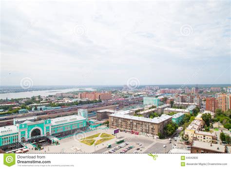 The City Of Siberia Novosibirsk Editorial Image Image Of Street
